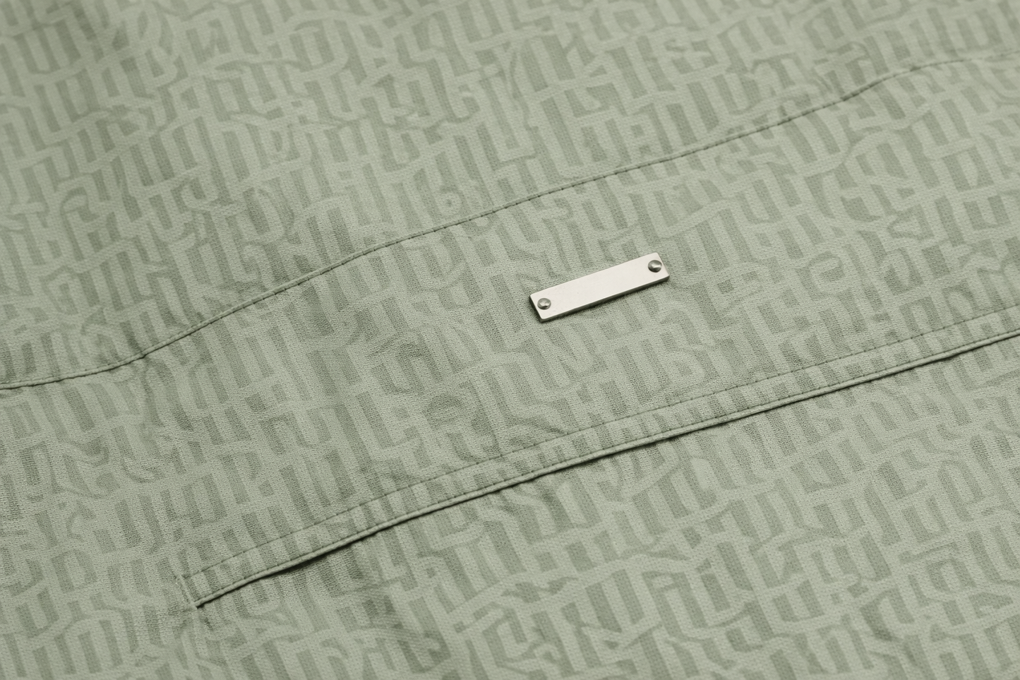 SUBTLE MONOGRAM TEXTURED JACKET GREEN ARMY