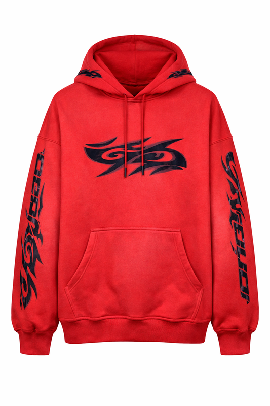GALOI DRIP – Red Eclipse Hoodie