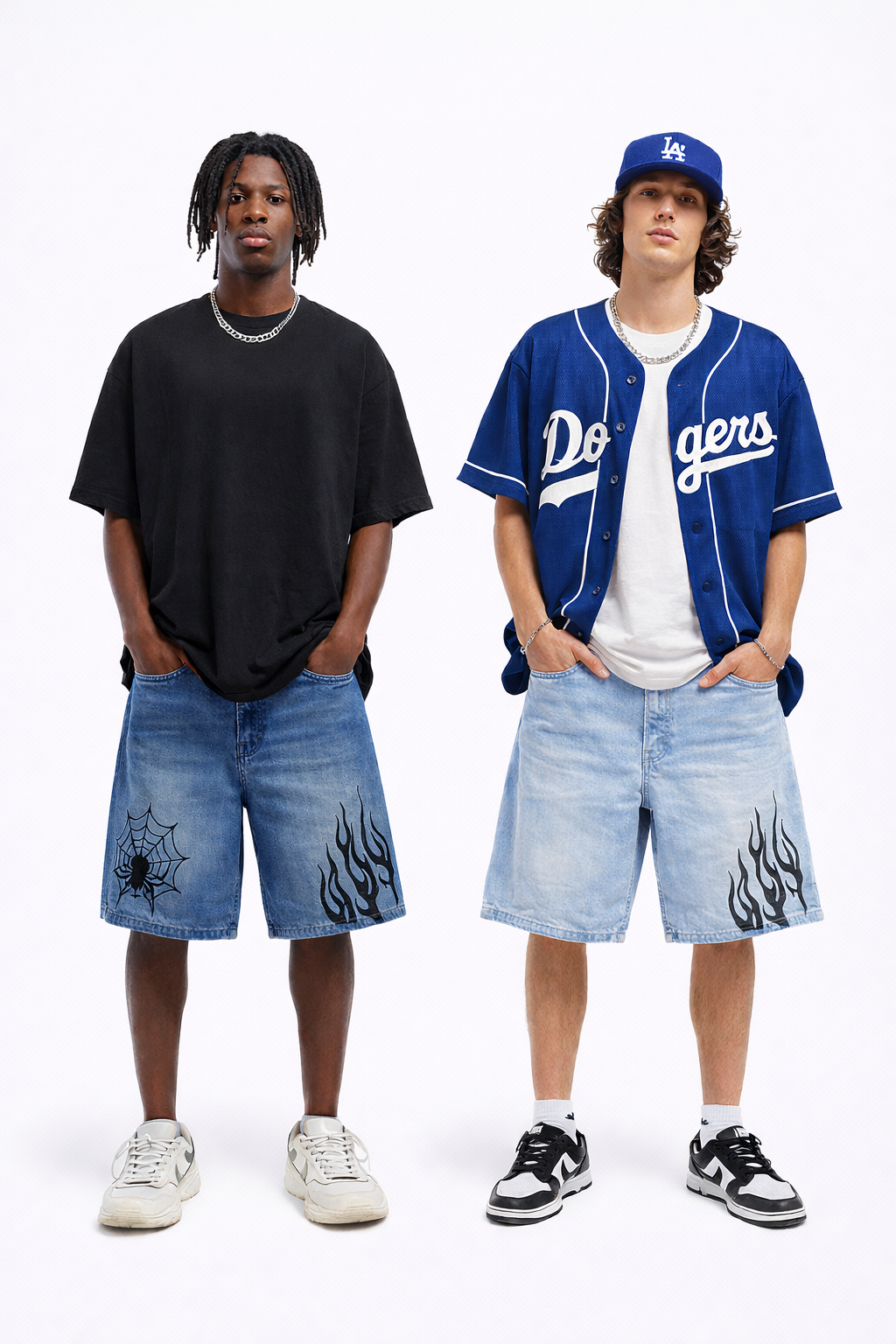 Jort Denim “Web & Flame – Ice Blue”