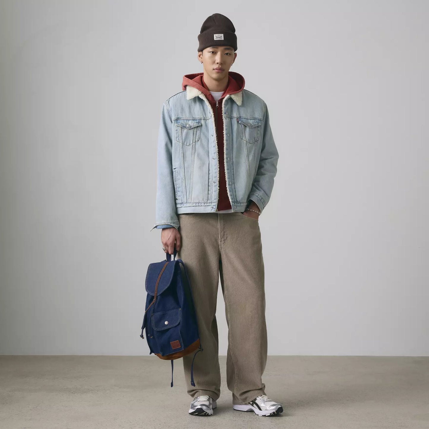 LEVIS Type III Sherpa Trucker Jacket Kentucky Blue Sherpa