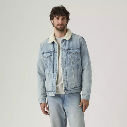 LEVIS Type III Sherpa Trucker Jacket Kentucky Blue Sherpa