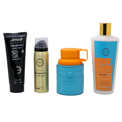 Odyssey Mandarin Sky 3.4 Oz Edp 4 Piece Gift Set For Men