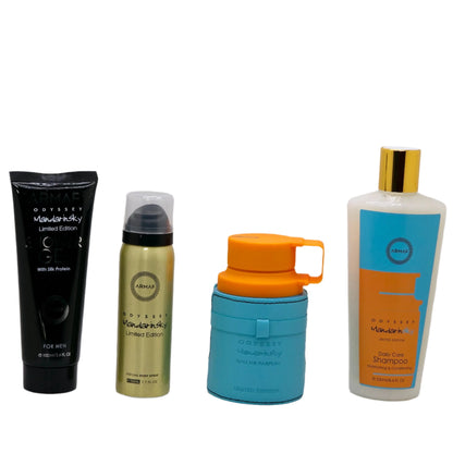 Odyssey Mandarin Sky 3.4 Oz Edp 4 Piece Gift Set For Men