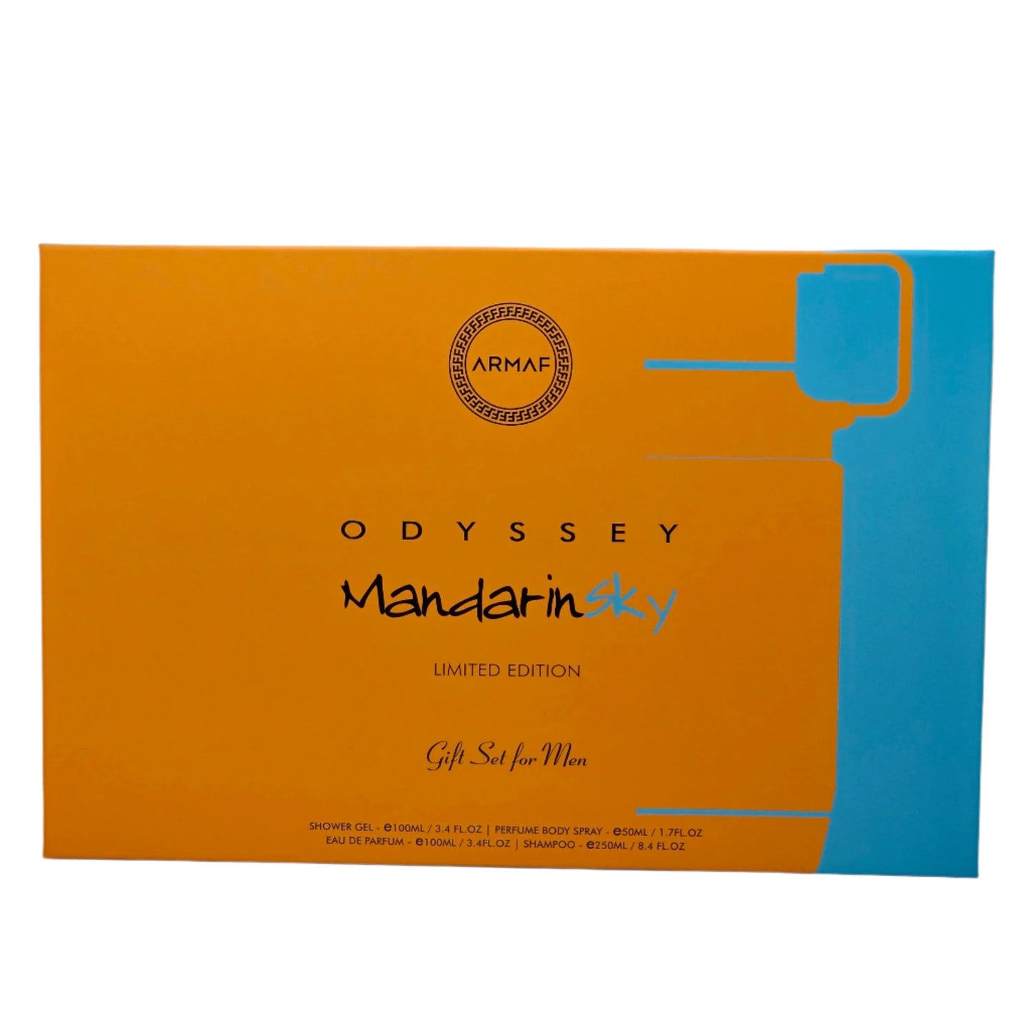 Odyssey Mandarin Sky 3.4 Oz Edp 4 Piece Gift Set For Men