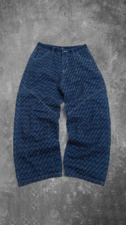 PANTS BAGGY MONOGRAM RIPPED