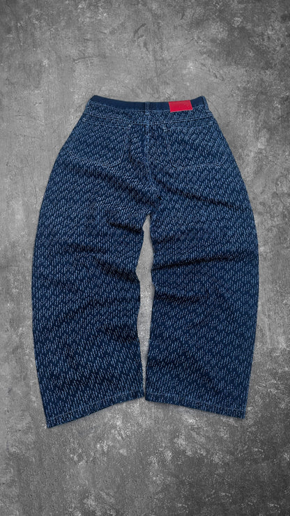 PANTS BAGGY MONOGRAM RIPPED