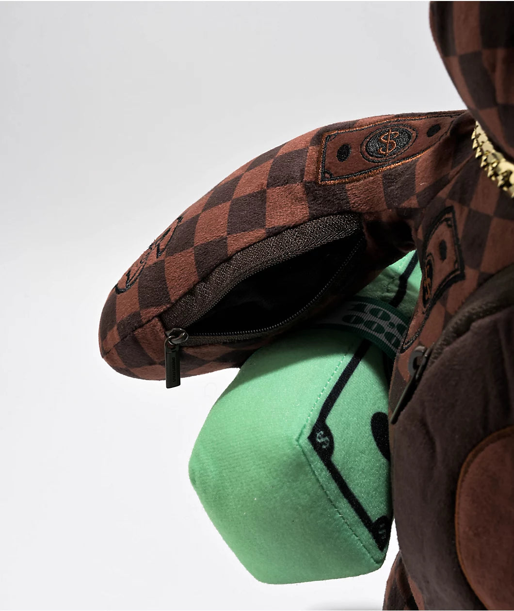 Sprayground Sharks In Paris Brown Lenticular Bear Backpack B6518 63.5 x 17.78 x 30.5 cm