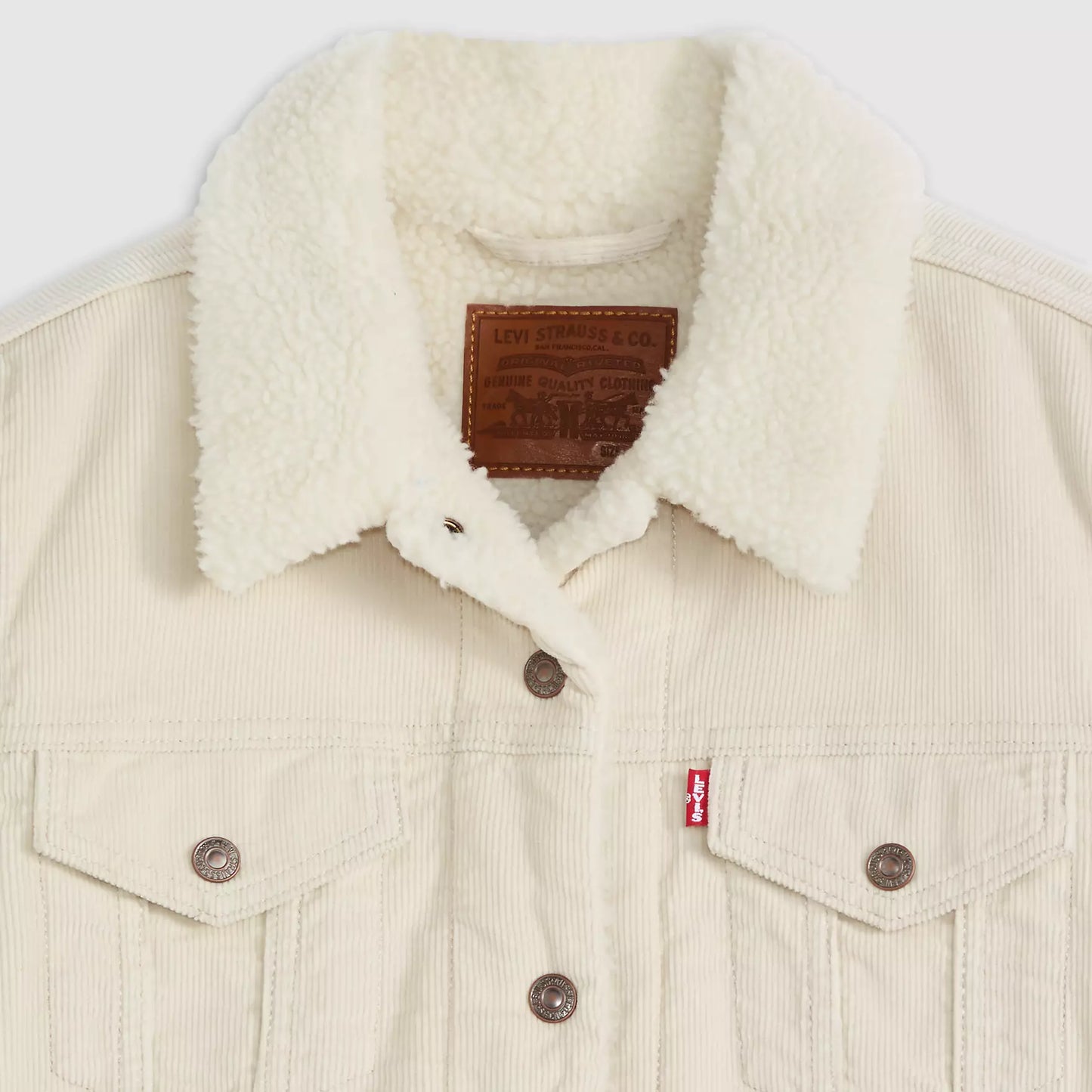 LEVIS Original Sherpa Trucker Jacket Egret