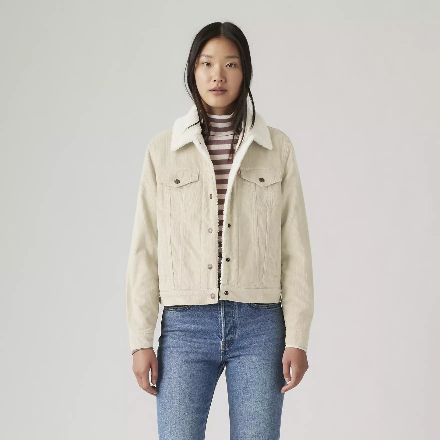 LEVIS Original Sherpa Trucker Jacket Egret