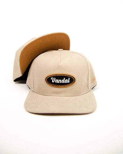 Snapback Vandal Script Beige