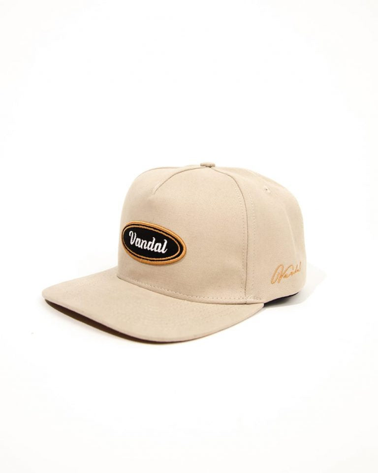 Snapback Vandal Script Beige