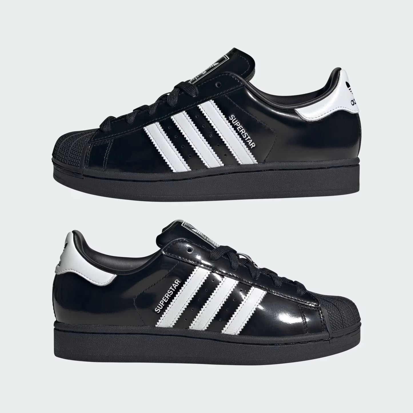 ADIDAS SUPERSTAR II Core Black Patent