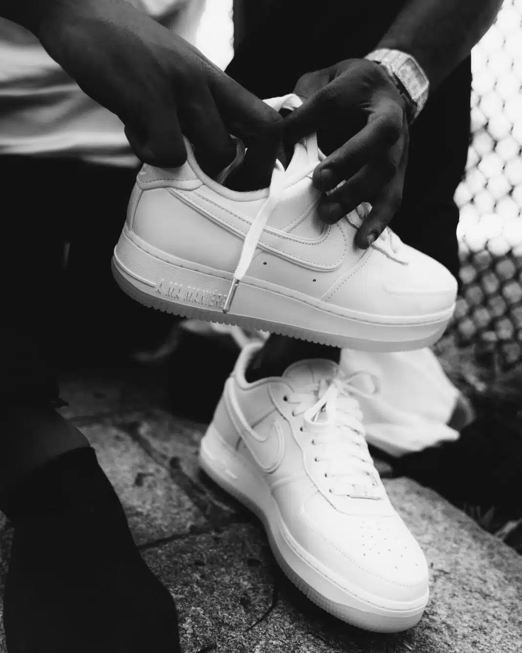 A Ma Maniére x Nike Air Force 1 Low Triple White