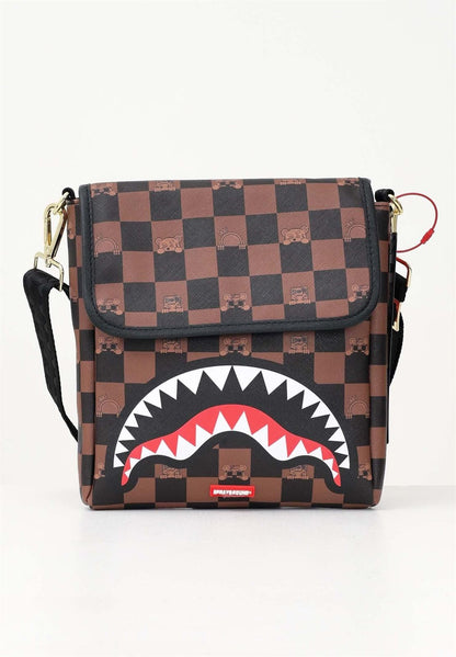 Bolsa Sprayground Peeking Character Check Messenger Sling 910B7505NSZ