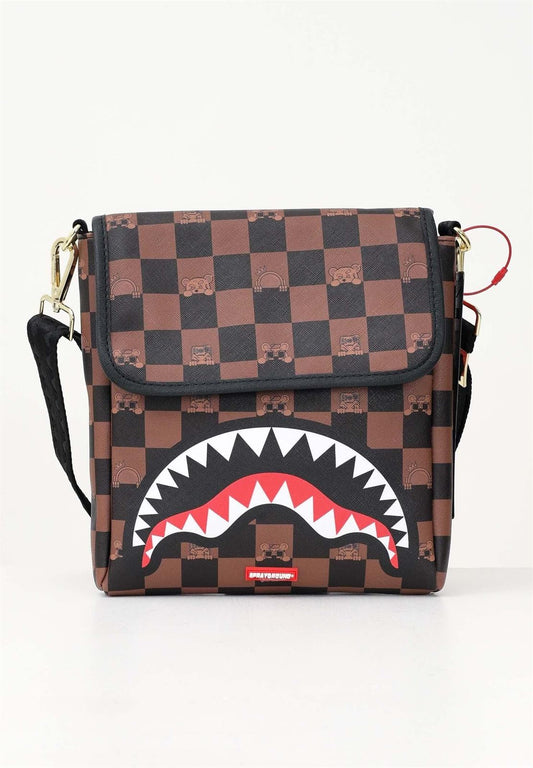 Bolsa Sprayground Peeking Character Check Messenger Sling 910B7505NSZ