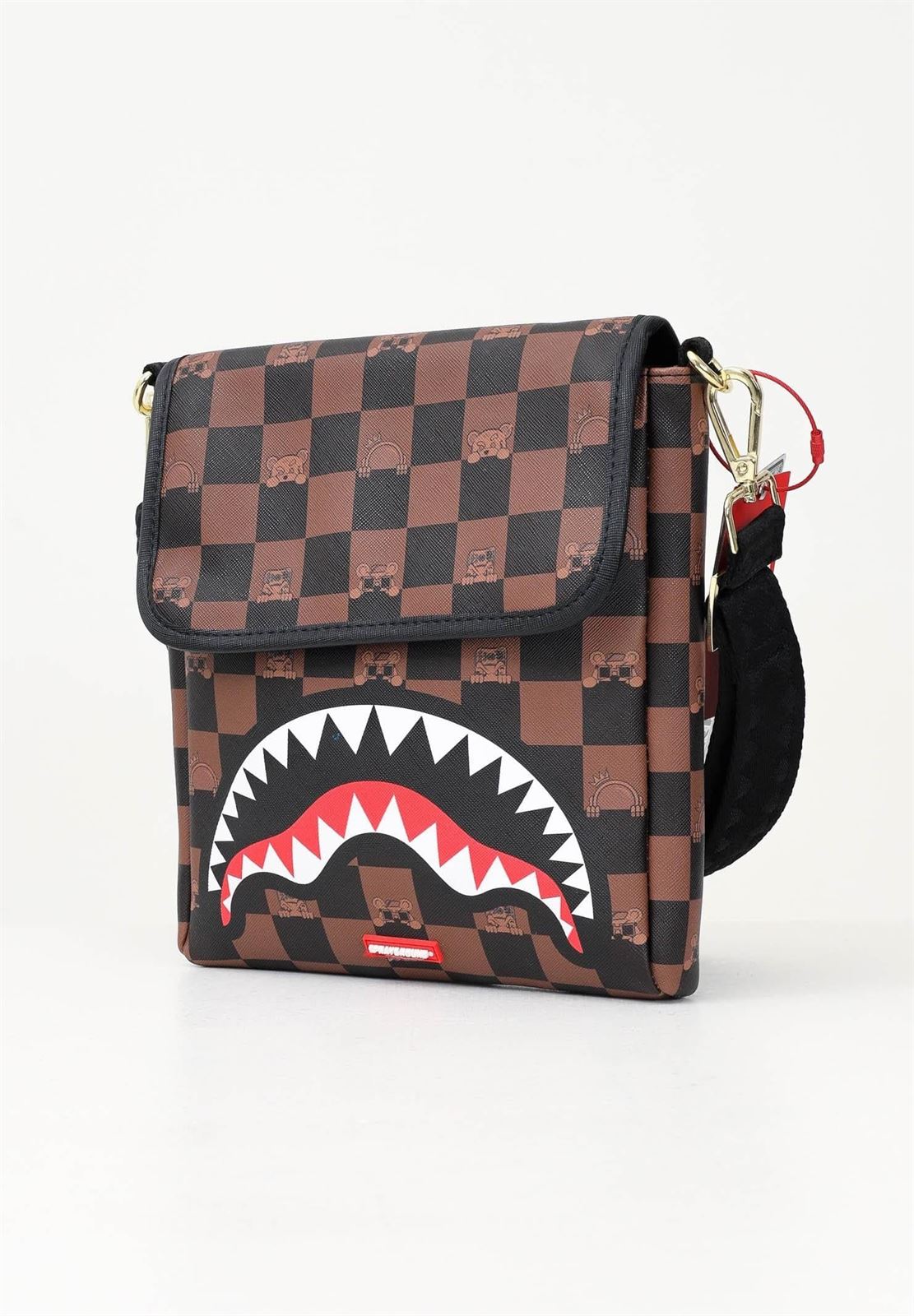 Bolsa Sprayground Peeking Character Check Messenger Sling 910B7505NSZ