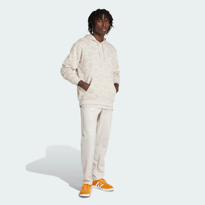 Adidas monogram all over print loose hoodie