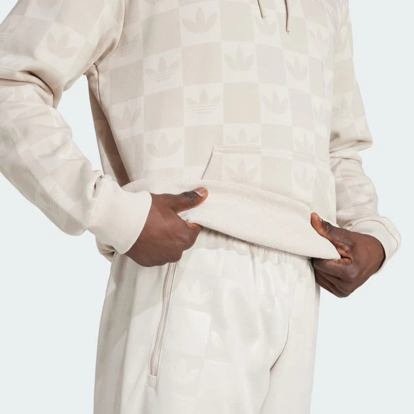 Adidas monogram all over print loose hoodie