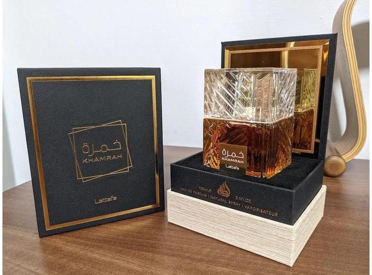 LATTAFA KHAMRAH EAU DE PARFUM ESPRAY UNISEX, 100 ML PARA HOMBRES