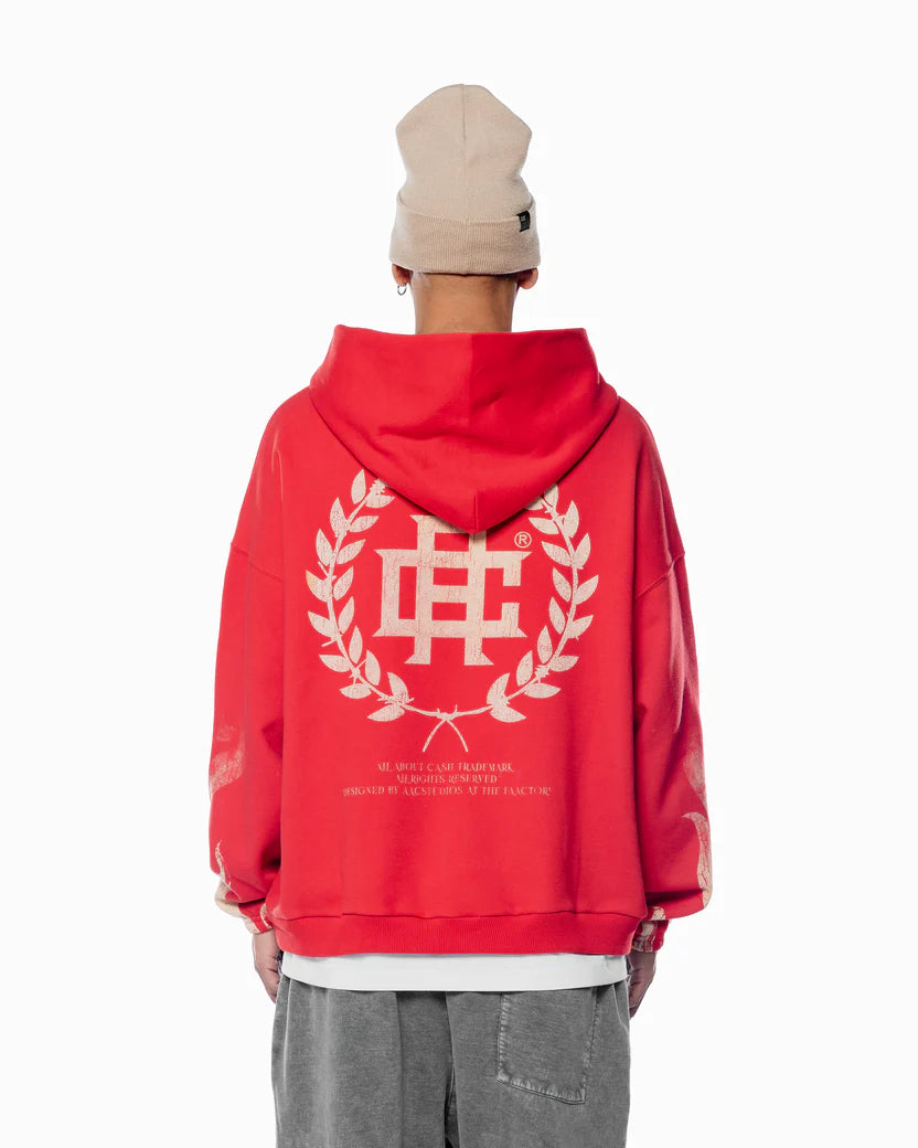 AAC FLAMESSS RED HOODIE