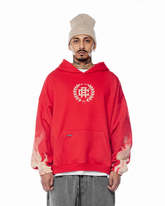 AAC FLAMESSS RED HOODIE