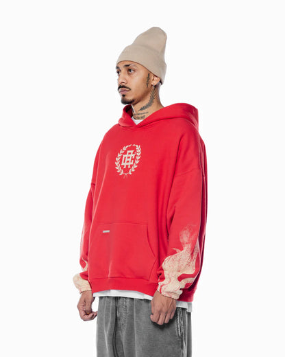 AAC FLAMESSS RED HOODIE