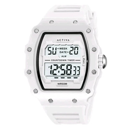 Activa X Invicta Men's Digital Watch - 44.3mm, White (ACW2296-004)