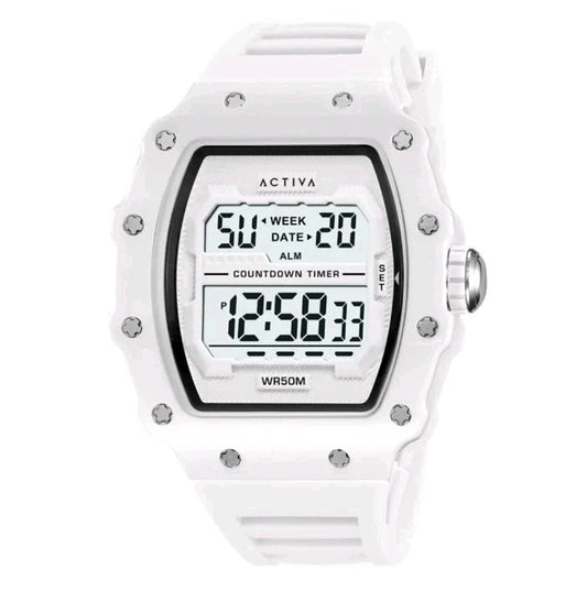Activa X Invicta Men's Digital Watch - 44.3mm, White (ACW2296-004)