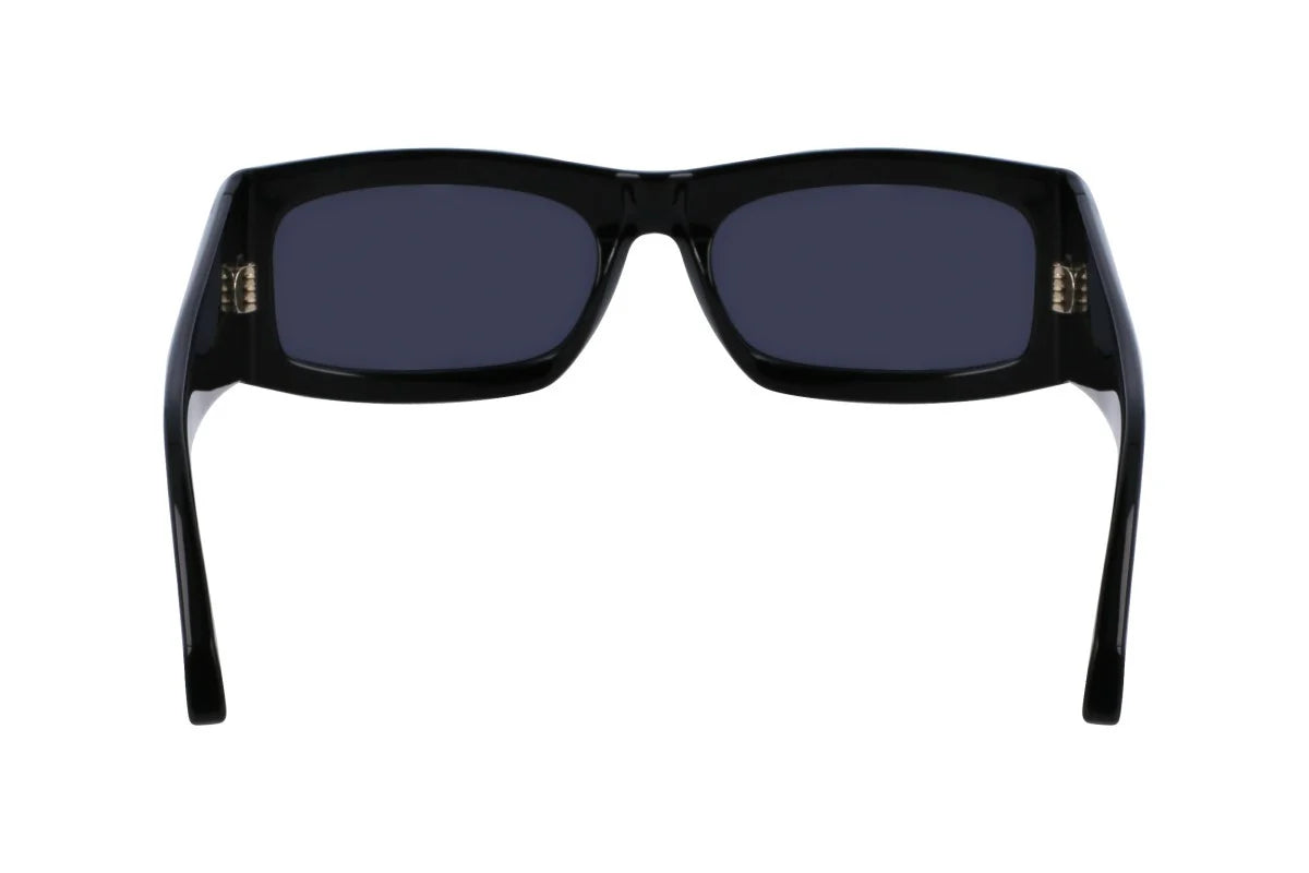 Ferragamo  Men's Black Rectangular Sunglasses