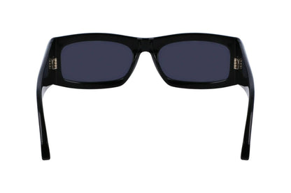 Ferragamo  Men's Black Rectangular Sunglasses