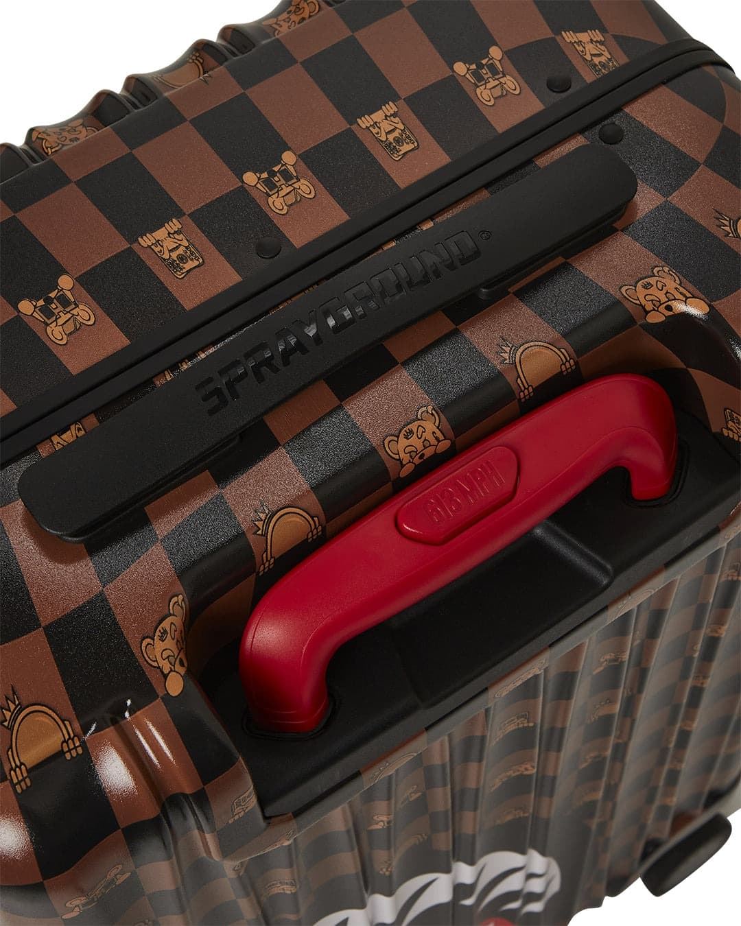 Trollie Sprayground 910CL257NSZ Peeking Character Check Carry on luggage